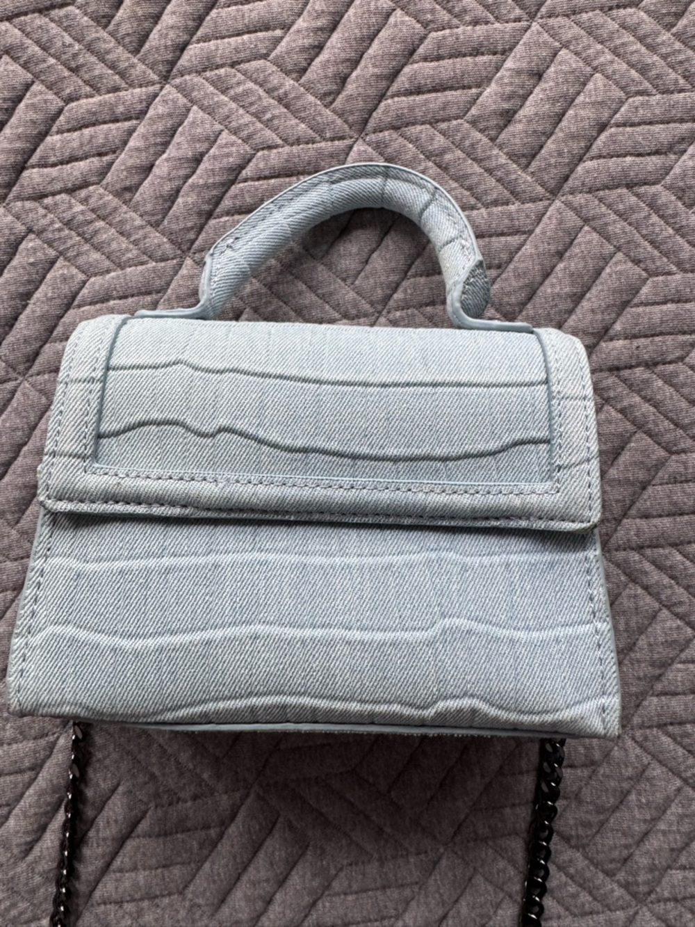 Zara Mini Denim Crossbody Diesel style bag